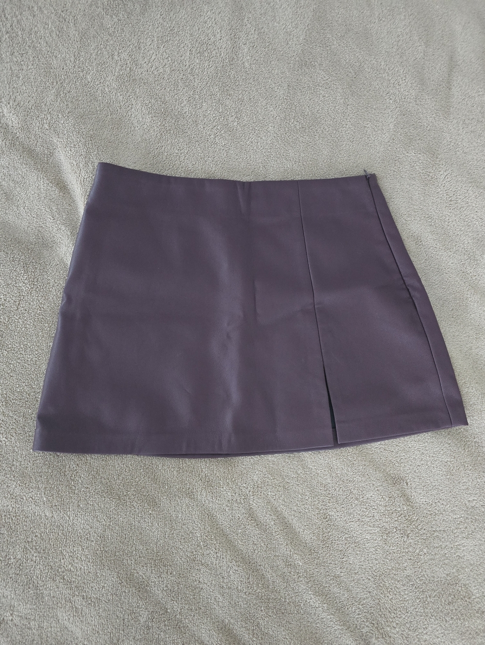 Steve Madden Plum Mini Skirt with Front Slit